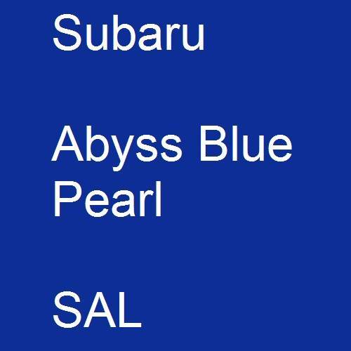 Subaru, Abyss Blue Pearl, SAL.